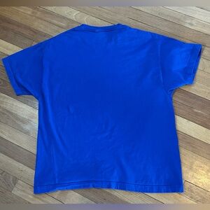 Hanes Beefy Mens XLT T-Shirt Blue Short Sleeve P10